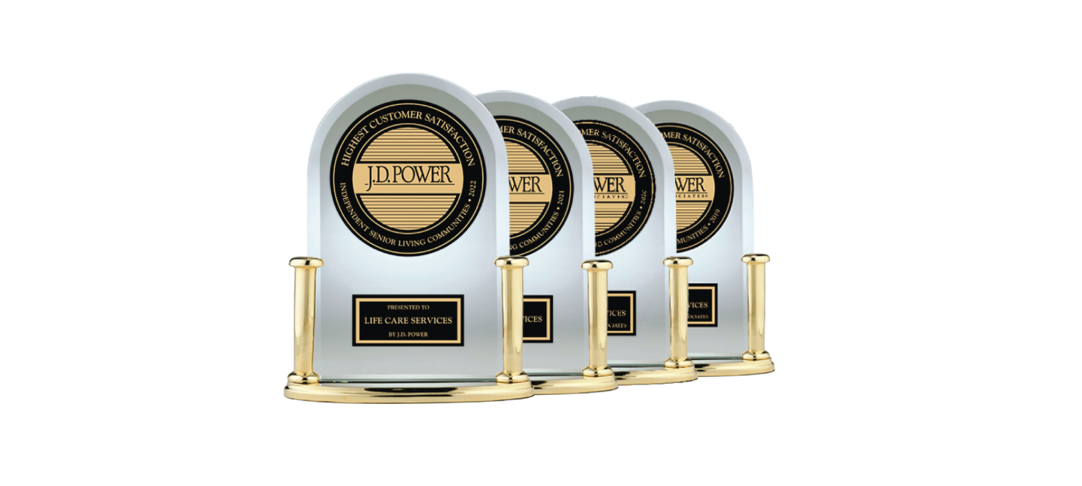 Four J.D. Power awards presented to Life Care Services for customer satisfaction.